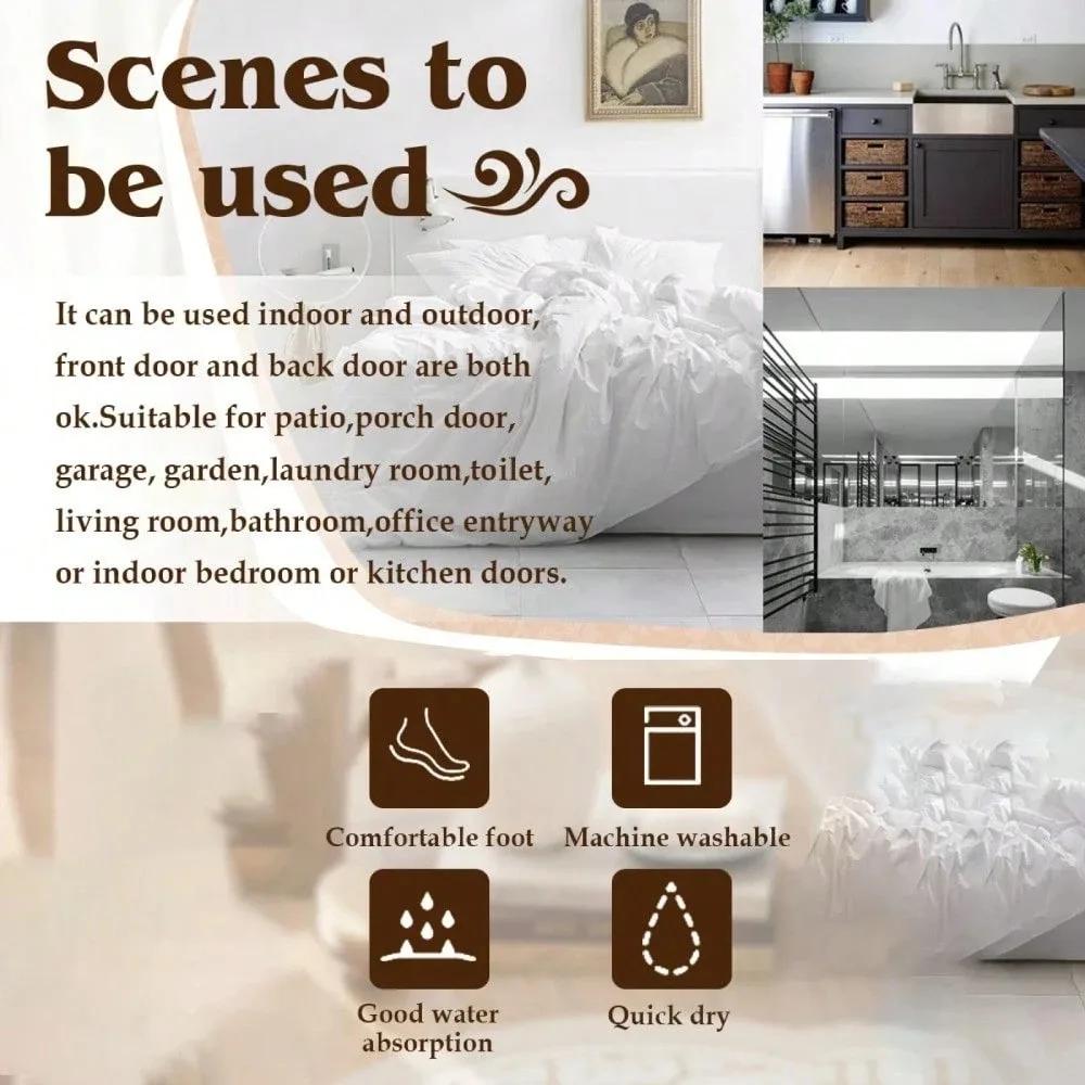 Цветочный венок на голову Напольный коврик для коровы Входная дверь Спальня Вход в спальню Гостиная Ванная комната Вход в ванную Комната для стирки Напольный коврик