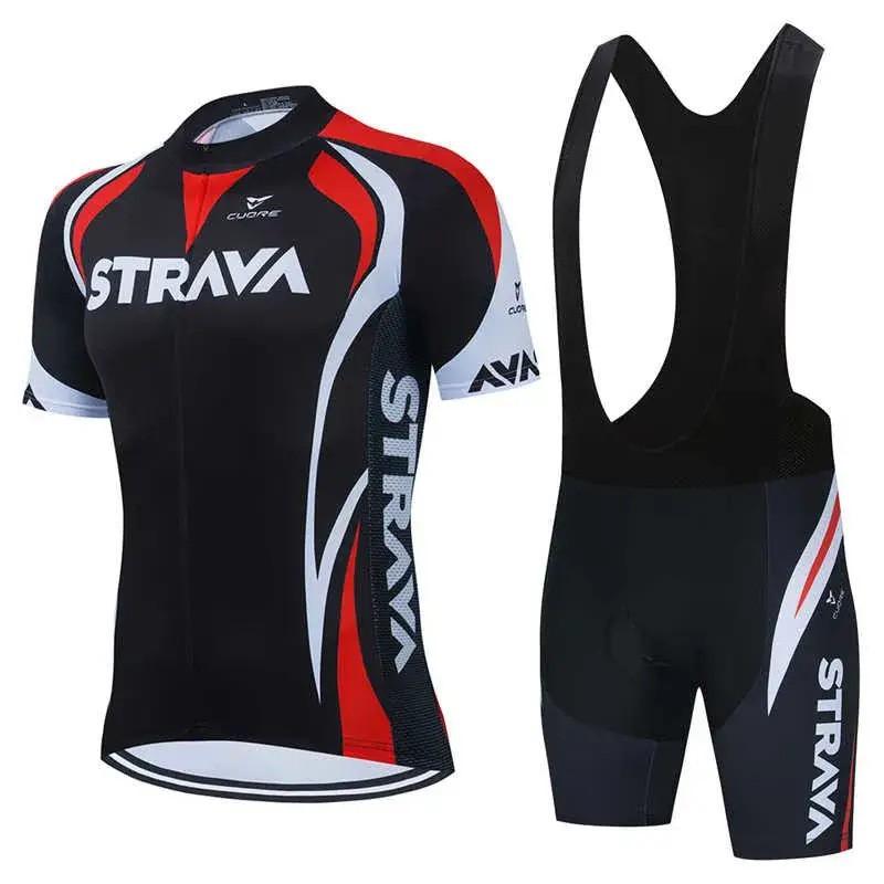 Mens Short Sleeve Cycling Jersey Set Mountain Road Bike Quick Dry Breathable Riding Apparel