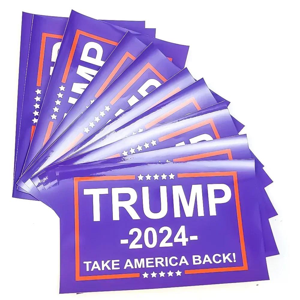 2024 Trump Supports Car Stickers Auto Motorcycles TRUMP TAKE America BACK Decor Decal US MAGA General Election Label Stickers