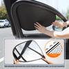 Electrostatic Curtains for Car Side Window 4-Layer Sun Protection Cover Foldable Car Sun Shade 99.9% UV Ray Blocking
