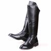Fashion Casual Tall Leather Boots Back Zipper Men's Cowboy Boots Long Cavalier Soft Leather Riding Boots Motorcycle Boots 37-46