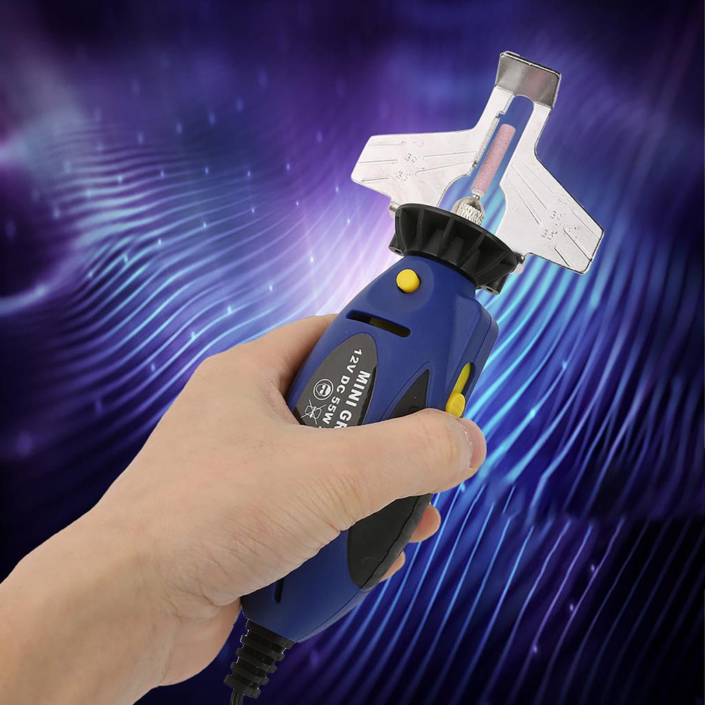 12 В электрический ручной станок для заточки цепных пил мини-заточной станок для цепных пил открытый шлифовальный станок инструменты