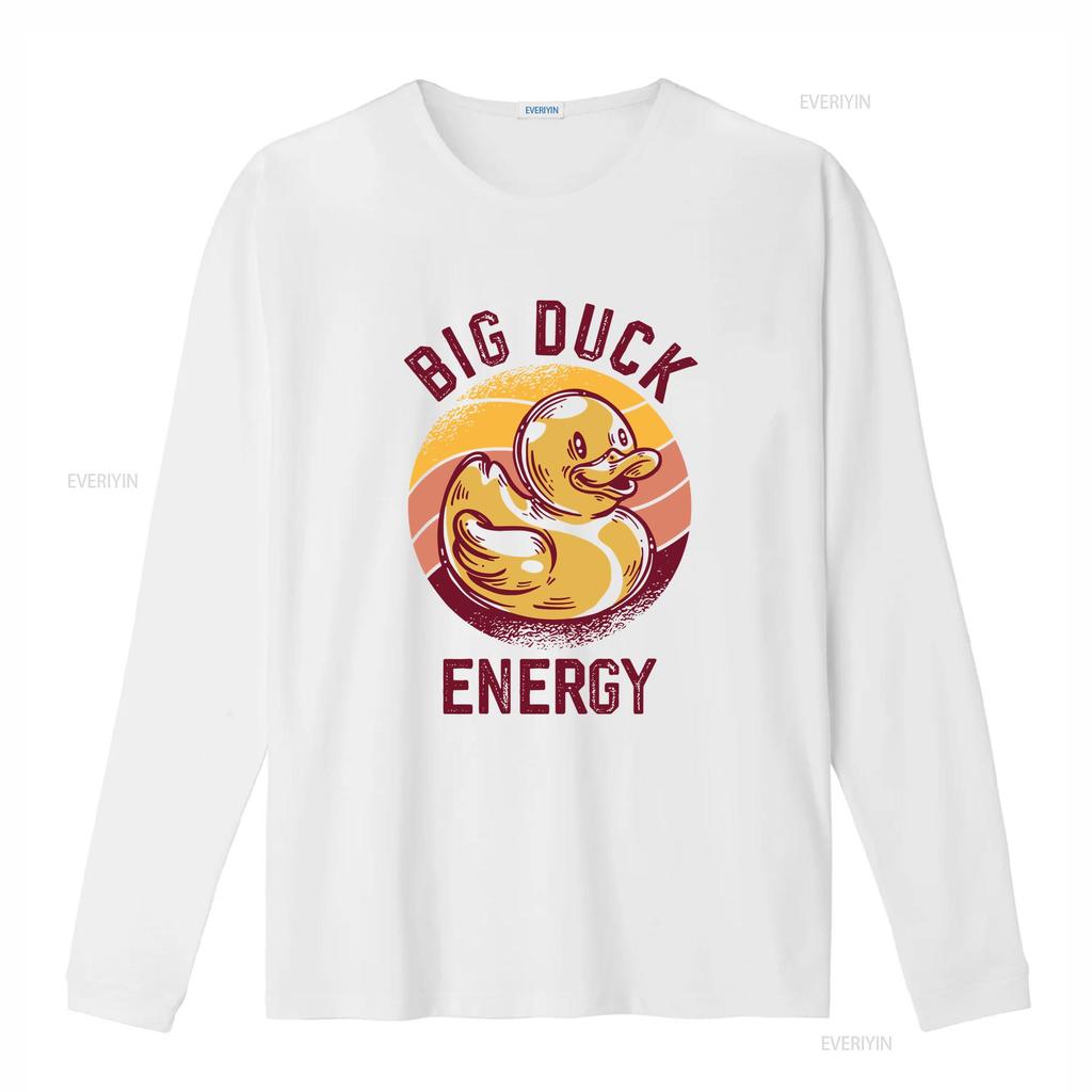 Big Duck Energy Rubber T Shirt vintage Washed streetwear Stylish Slightly Top For Everyday Wear Unisex fashion Casual