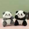 Sitting Small Panda Plush Doll Stuffed Animals Happy Panda Keyrings  Gift for Girls