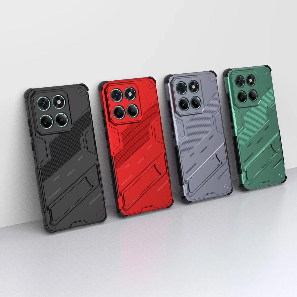 Прочный бронированный чехол для телефона для Motorola MOTO Edge 60 50 Fusion G24 G04 E14 С подставкой Жесткий ПК Ударопрочная задняя крышка