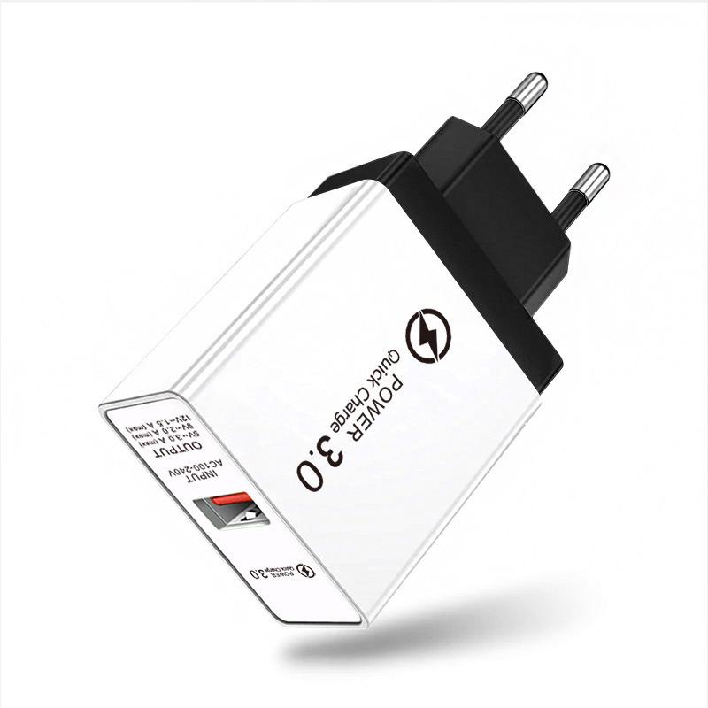 PD33W QC3.0 GaN Multi-Port European Standard Fast Charger, 9V/12V Fast Charging Adapter