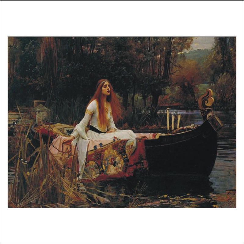 Полный 5D Diy Алмазная картина Женщина и лодка Алмазная вышивка Полный вышивки крестом Домашний декор Подарок ручной работы