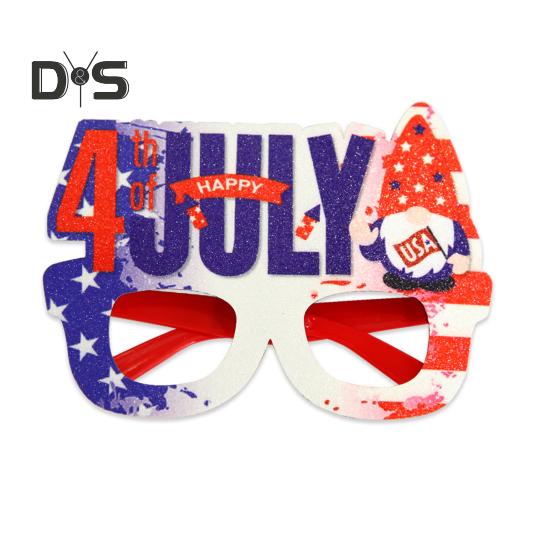 1/12 шт. Очки с американским флагом, патриотическая вечеринка в честь Дня памяти, звездно-полосатые очки для празднования Дня ветеранов США 4 июля
