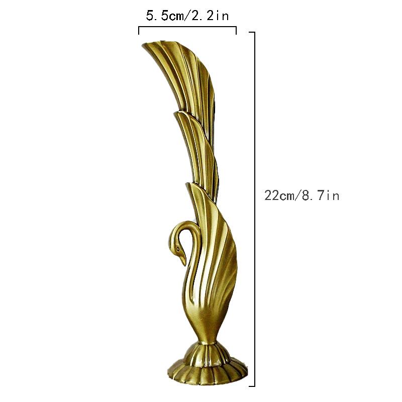 1PC Classic Metal Home Decor Creative Designs Flower Vase European Antique Wedding