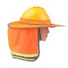 Hard Hat Sun Neck Shield Summer Helmet Mesh Sunshade High Visibility Reflective Hard Hat Shade For Outdoor Construction Worker