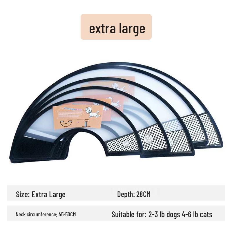 Елизаветинский воротник для питомца: Защитный щиток для головы для груминга и купания собак и кошек, против царапин и укусов.