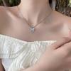 Exquisite Shiny Butterfly Clavicle Chain Elegant Butterfly Pendant Necklace Fashionable Simple Necklace Jewelry Accessories Gift