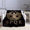 Римское одеяло с принтом SPQR, теплое фланелевое мягкое и удобное модное декоративное одеяло, домашнее дорожное одеяло, подарок на день рождения