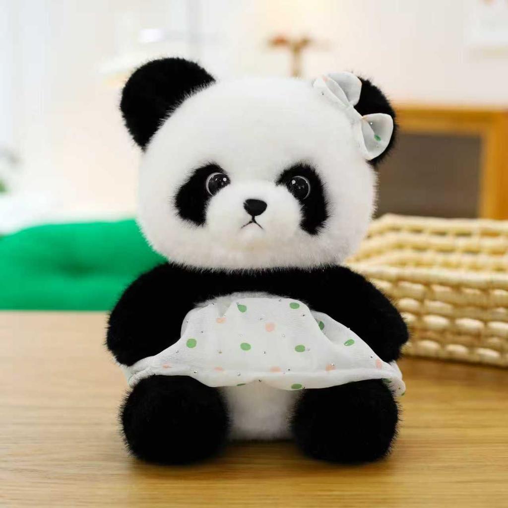 Flower Skirt Small Animal Plush Toy Children's Birthday Gift Wedding Throwing Rabbit Bear Eight Inch Doll