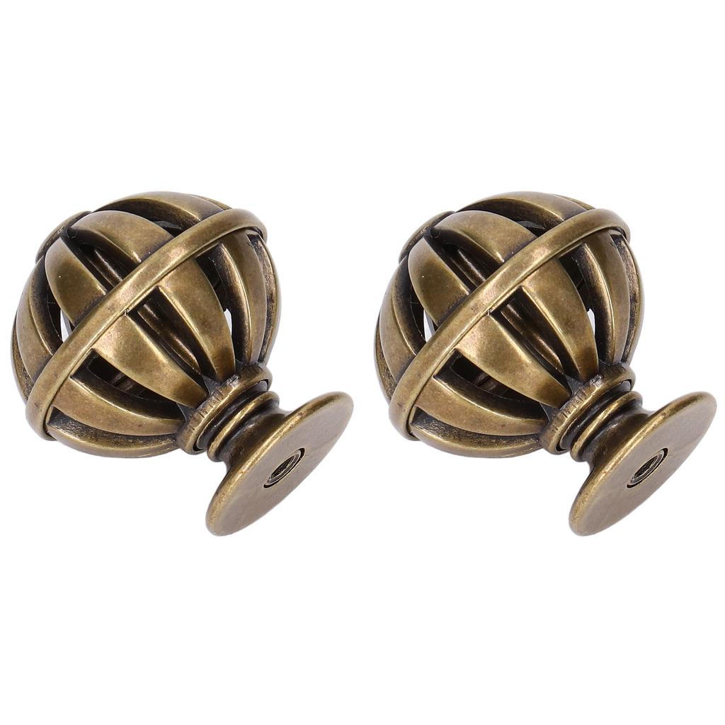 2Set Cabinet Knob Birdcage Hollow Closet Cabinet Drawer Knob из цинкового сплава для дома