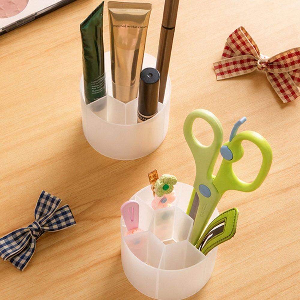 Mini Makeup Brush Holder Rotating Hairpin Eyebrow Pencil Organizer for Home
