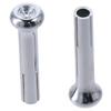 2pcs IN6728Z Car Knobs Silver Car Door Lock Knobs  Fit for GM Chevy 1971-1988 & Trucks