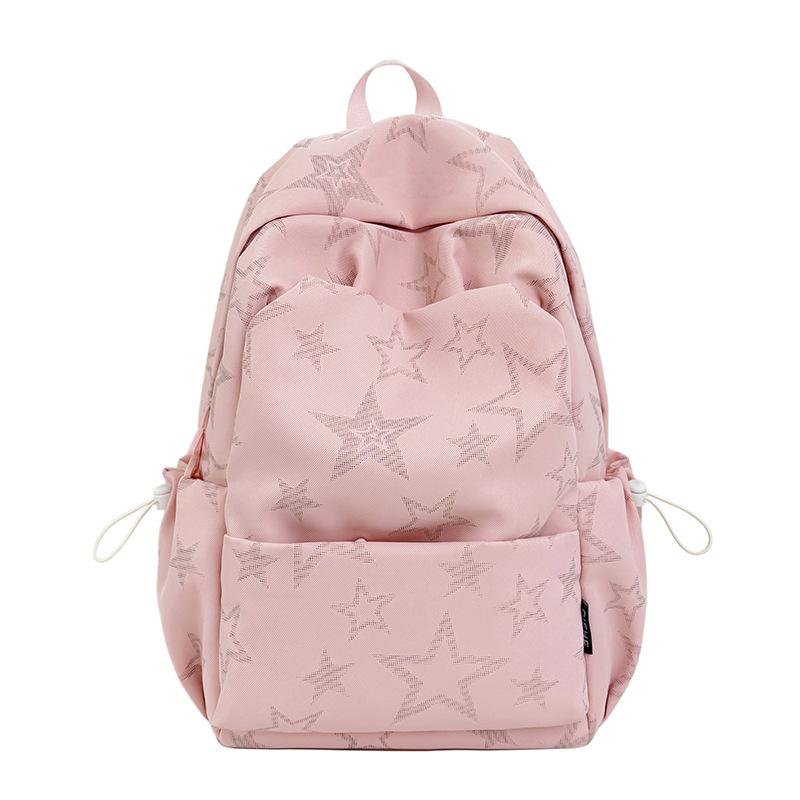 Школьная сумка Schoolbagins корейская розовая с принтом звезд рюкзак для девочек средняя школа школьная сумка большая вместимость повседневный дорожный универсальный рюкзак