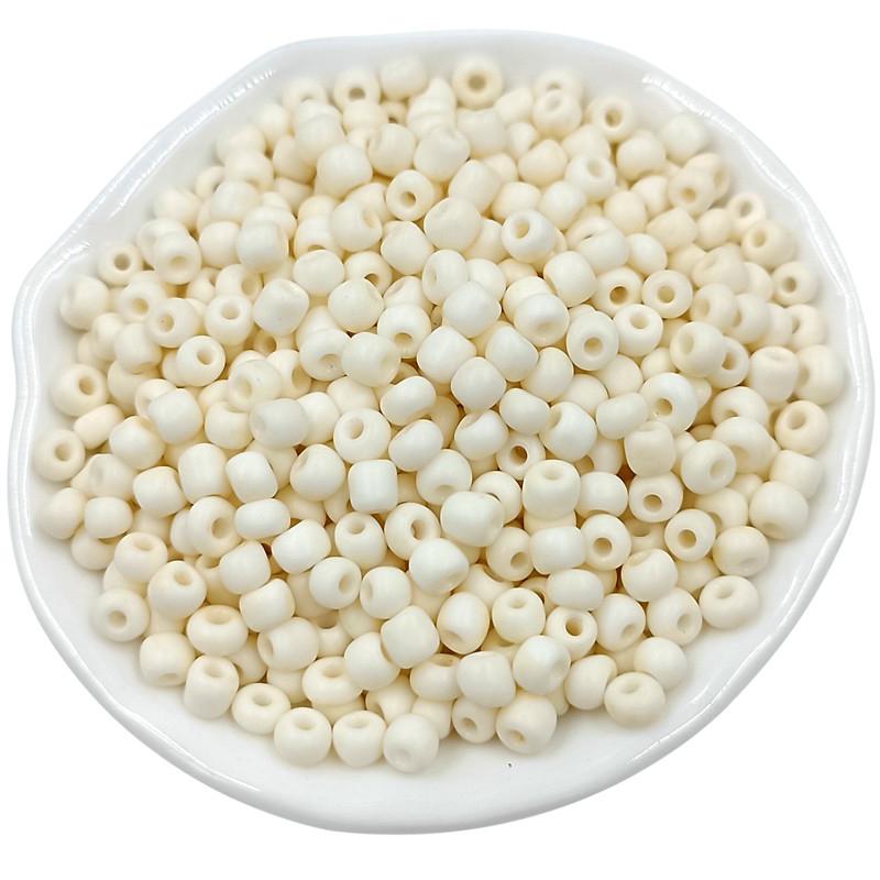 400Pcs 3/4mm Handmade Accessories Necklace Jewelry Beaded Material DIY Earrings Bracelet Cream Rice Beads Matte Fashion