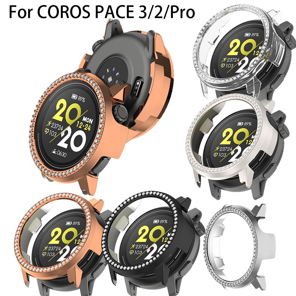 Bling PC Полый Защитный Чехол Для COROS PACE Pro Pace 3 2 Чехол с Кристаллами Бриллиантов Жесткая Крышка Защитная Оболочка для Часов Модный Бампер