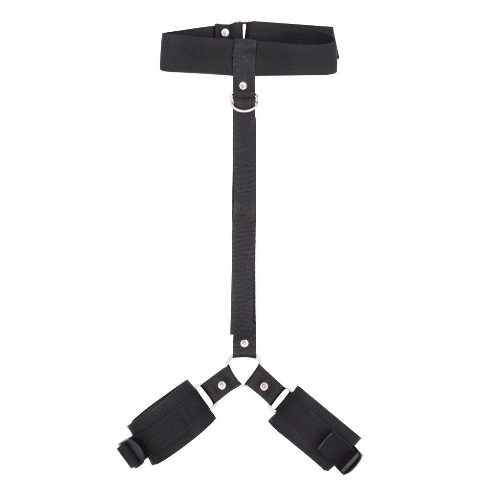 Adult Games Erotic Sex Toys For Woman Couples Slave Neck Collar Wrist Nylon Bondage Restraints Collar Fetish Sexy Toys for Play