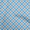 Cotton Flex Medium Blue Fabric Check Fabric For Sewing Printed Craft Fabric By The Yard 40 Inch
