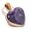 Lepidolite Gemstone Copper Jewelry Pendant 1.81"
