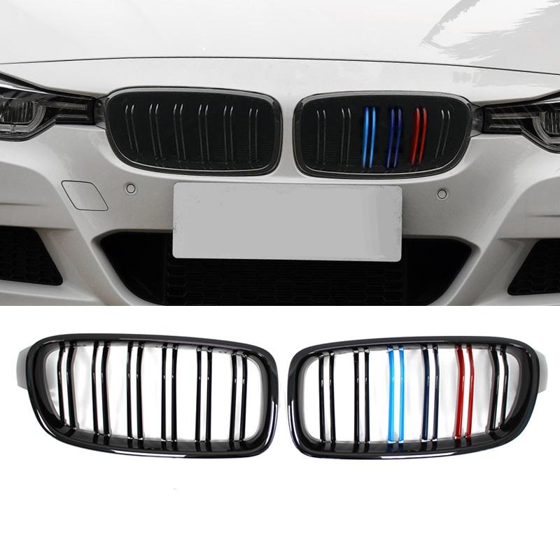 High Quality ABS Car Styling Front Kidney Grille Dual Slat Grille For BMW F30 F31 F35 2012-2018 320i 325i 328i Auto Accessories