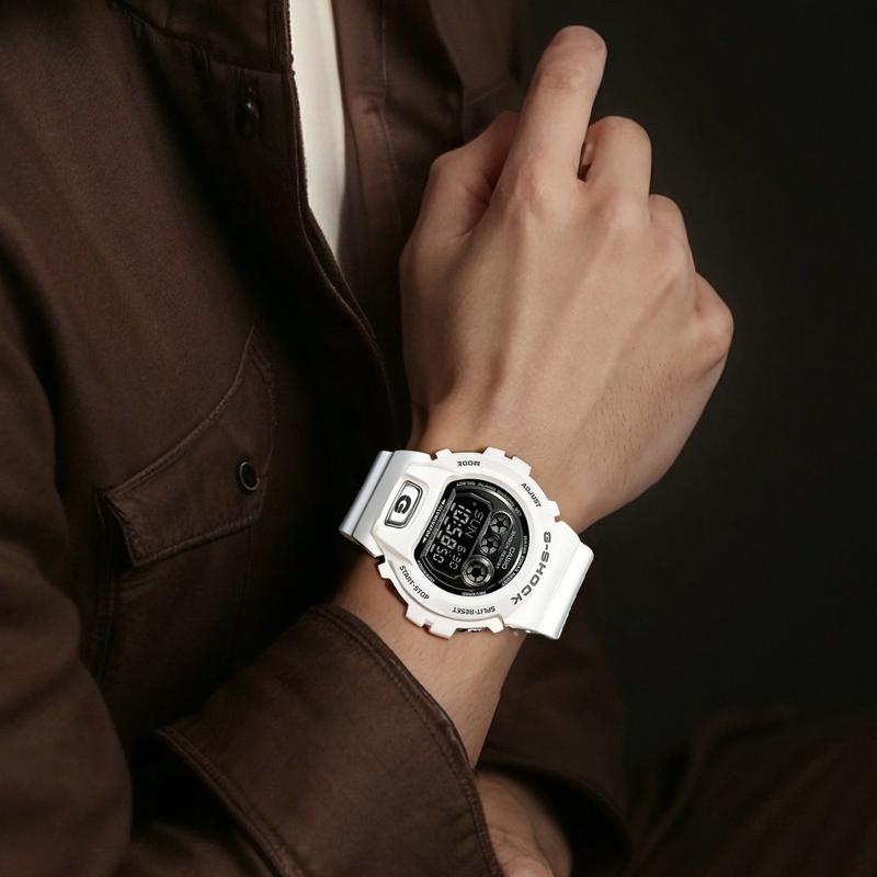 Casio G-SHOCK Водонепроницаемые Цифровые Спортивные Часы Кварцевый Механизм Ремешок из Смолы Японские и Корейские Часы Мужские Часы Серый Циферблат GD-X6900LG-8