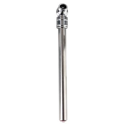 Манометр для проверки давления воздуха в шинах Прочный манометр 5-50 PSI Автостайлинг Серебристый Форма ручки Портативный Для аварийного использования