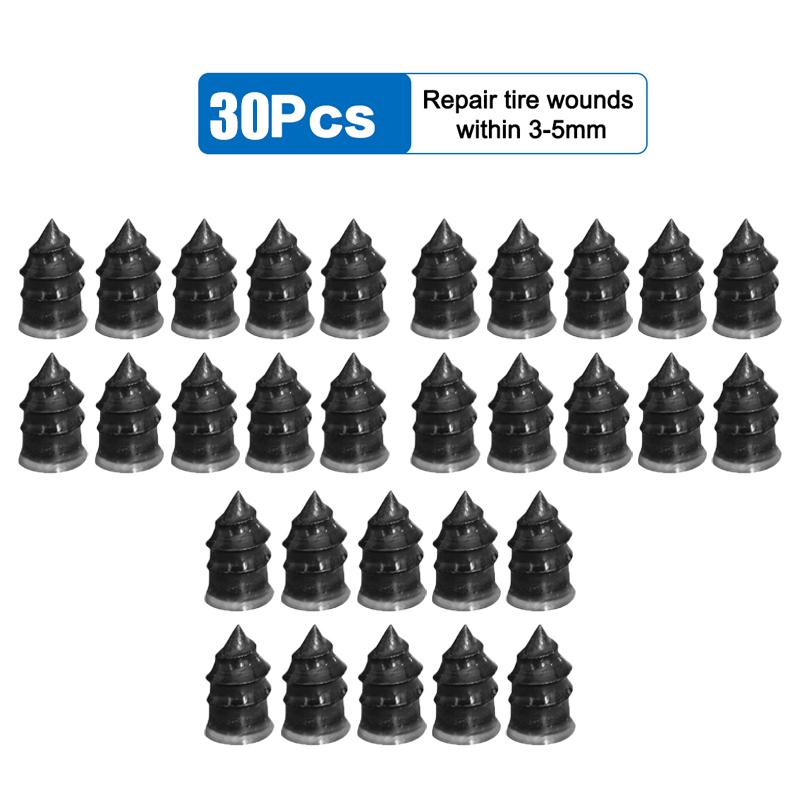 10/20/30/40Pcs Vacuum Tyre Repair Nails for Car Motorcycle Trucks Scooter Tire Puncture Repair Universal Tubeless Rubber Nails