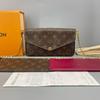 [Б/У] Сумка Felicie Pochette Classic, Канва с покрытием Monogram и Кожа, Три в одном, На цепочке - Очень хорошее состояние #A0DR3