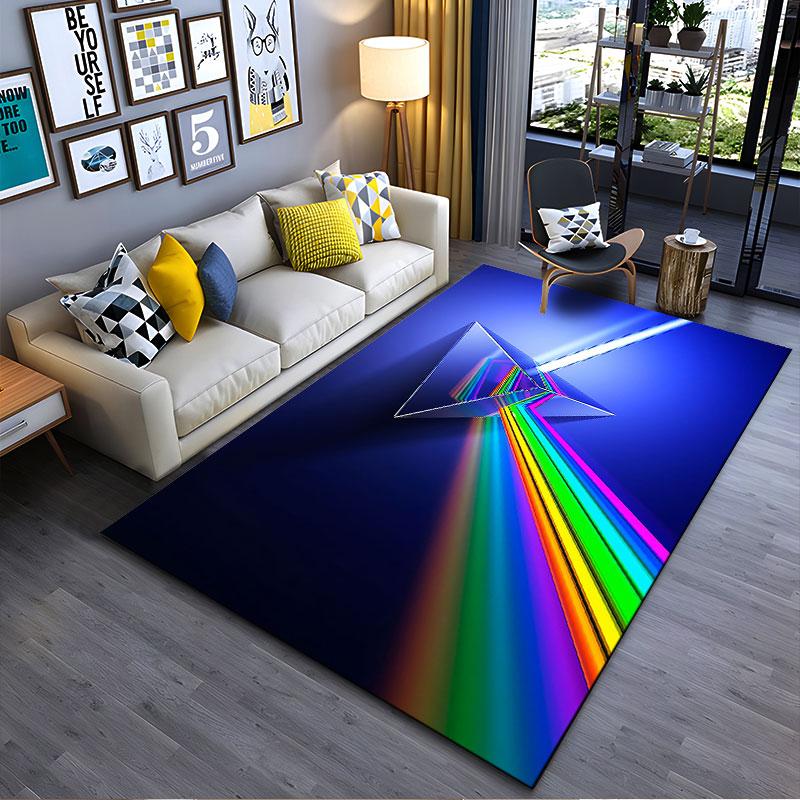 Prism with Rainbow Light Beam suitable as a non-slip mat for the living room or bedroom sofa