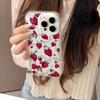 Прозрачный чехол для телефона iPhone 16 15 14 13 12 11 Pro Max 7 8 Plus XR XS Max в стиле Y2k с клубникой, противоударный, с прозрачной задней крышкой