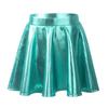 Girls Metallic Dance Pleated Skirts Ballet Tutu Skirts Modern Dance A Line Skirts Performance Skorts