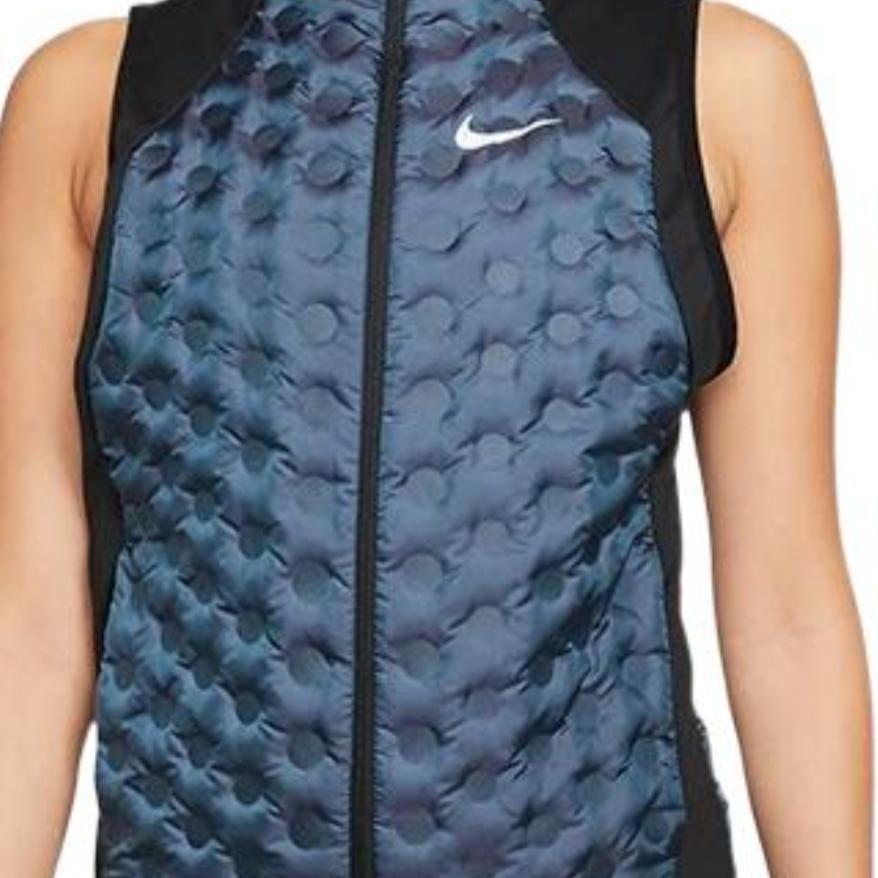Nike Жилет на молнии с логотипом и воротником-стойкой Женский жилет Синий BV3852-464