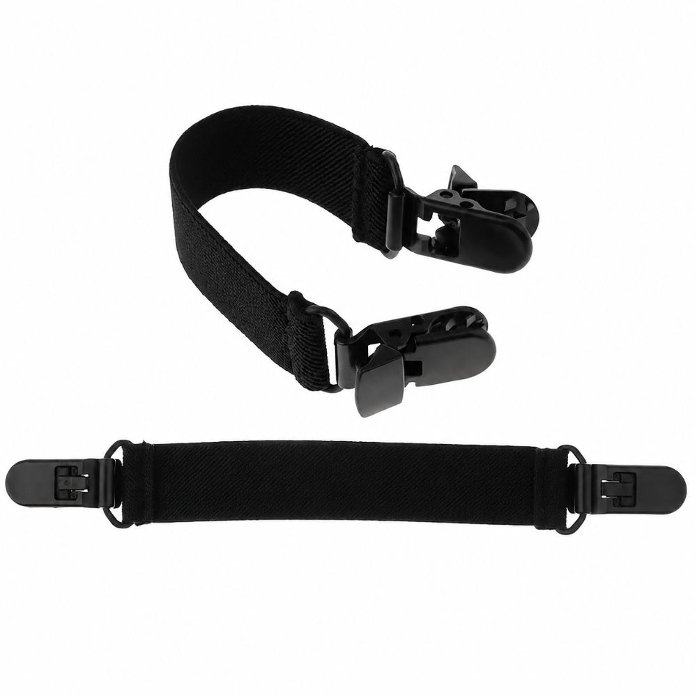 4pcs Reusable Boot Straps Adjustable Elastic Straps with Clips Boot Straps Clamps Motorcycle Riding