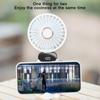 5000/8000mAh Portable Fan with Smart LED Digital Display 5 Speed Adjustable USB Rechargeable Mini Handheld Neck Fan