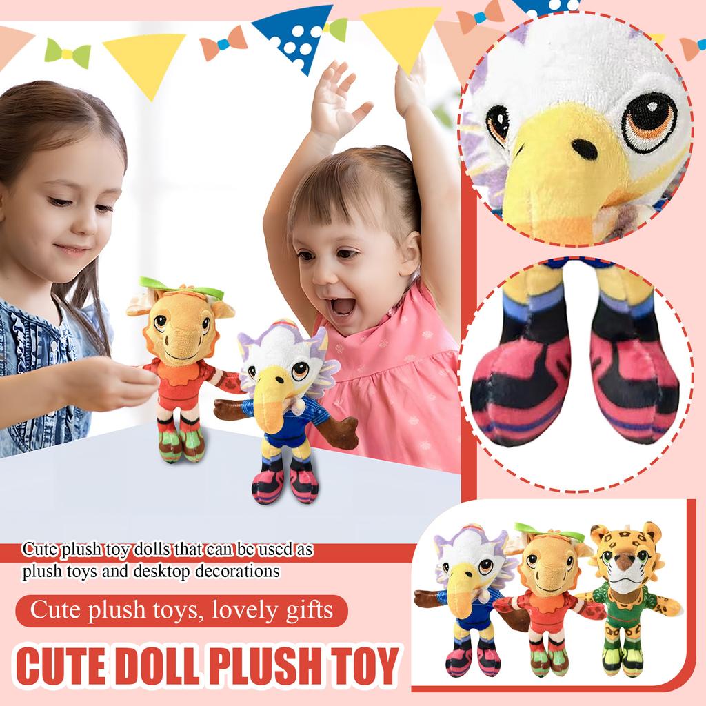 Plush Leopard Toy Soft Stuffed Animal Doll with Detailed Stitching and Printed Outfit for Collectors and Kids Suitable for Display or Play