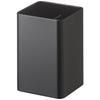 Magnetic Storage Box, Square, Black, Approx. W7 X D7.2 X H10.5cm, Tower, Small Item Storage, Dividers, with Hooks, 4849