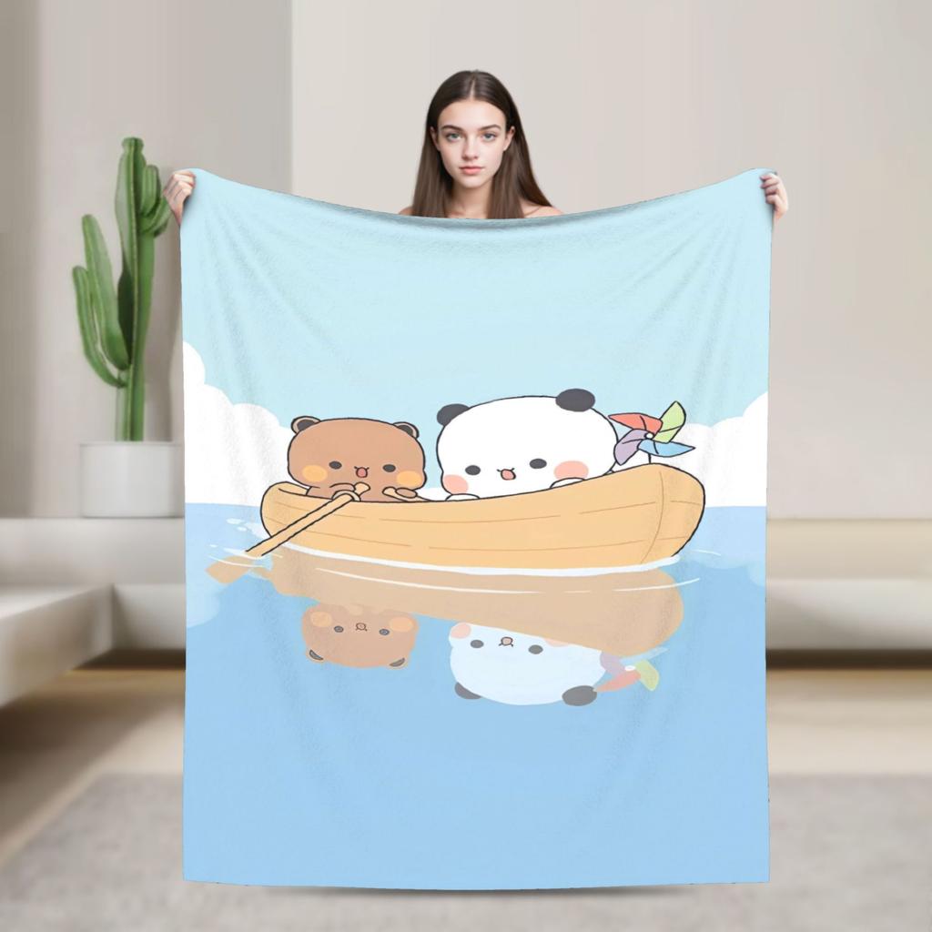 Soft BlanketGirls Boys Camping Bubu Dudu Flying Throw Blanket Flannel Bedspread For Couch Chair Sofa Bed Fashion Sofa Bed Cover