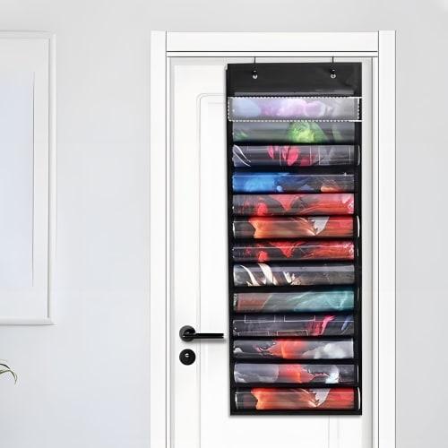 Portable Game Mat Tube Holder | Clear Accessory Bag with Slots for Play Areas, Walls, Bedroom Doors, Family Gatherings, and Birthday Parties