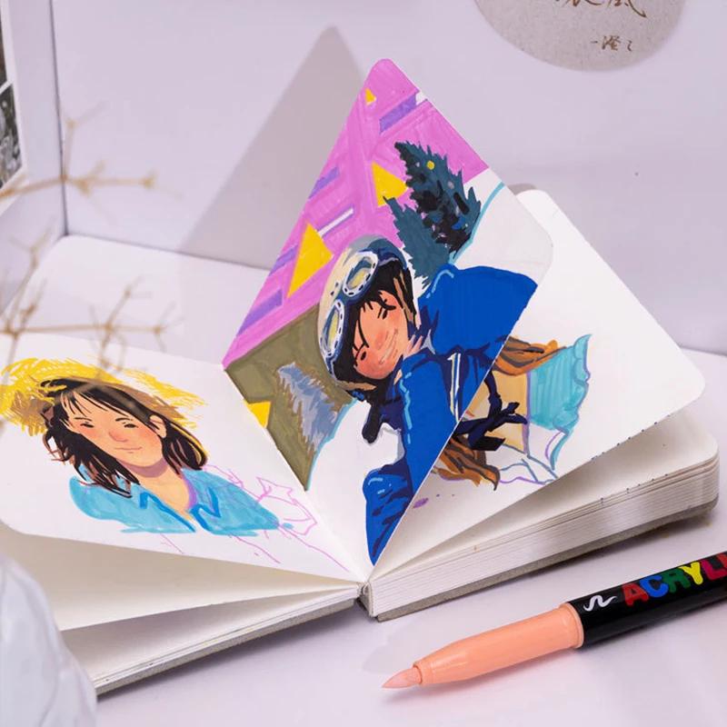 Художественные маркеры, акриловые краски, ручки, набор для эскиза, портрета, манги, рисования, иллюстрации, эскизов, художественных принадлежностей
