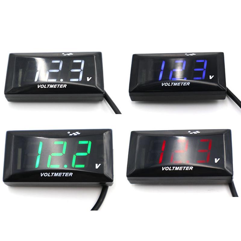Мини светодиодный дисплей цифровой вольтметр панель вольтметр вольтметр тестер защита от обратного подключения 12 В для автомобиля мотоцикла Universa