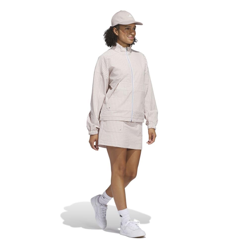 Adidas Golf Gingham Check Pull-On Golf Skirt, Wonder Tarp