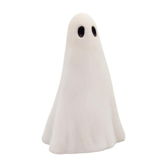 2 шт. Фигурка привидения на Хэллоуин, скульптура привидения из смолы, милая белая статуэтка привидения, центральные украшения для домашнего стола, мини-украшение привидения для кухонной полки, камина
