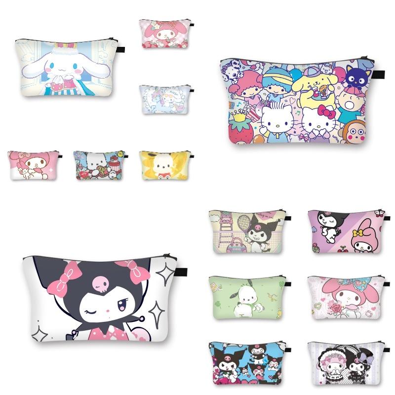 Лето 2023 Новый Стиль Sanrio Милый Сладкая Девочка Косметичка Мультяшная Студенческая Сумка для Хранения Оптом