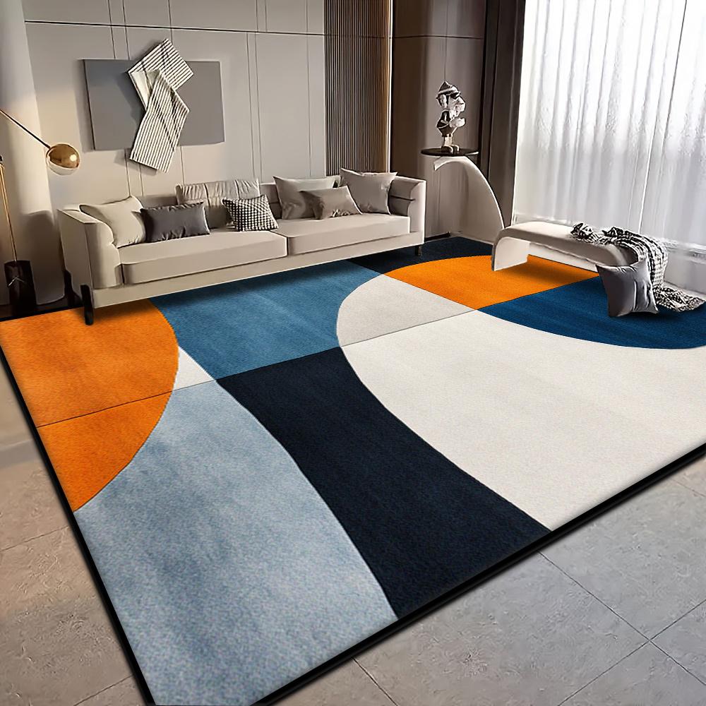 American Style Carpet for Living Room Modern Home Decoration Large Area Rug Bedroom Bedside Entrance Anti-skid Door Mat Washable