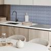 Self-adhesive vinyl panel with a pattern for the living room 100x50 cm Geometric tile pattern