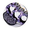 Vintage Shiny Acrylic Retro New Rhinestone Crystal Banana Grips Crab Clamp Hair Clips Hair Claws